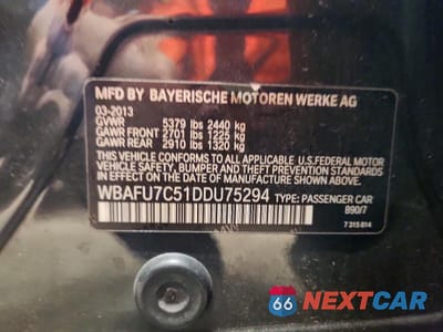 Zdjęcie 12 z 12 samochodu: 2013 BMW 535 XI VIN:WBAFU7C51DDU75294 - miniatura