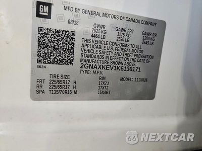 Zdjęcie 13 z 13 samochodu: 2019 CHEVROLET EQUINOX LT VIN:2GNAXKEV1K6136171 - miniatura