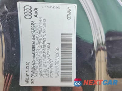 Zdjęcie 12 z 12 samochodu: 2010 AUDI S5 PRESTIGE VIN:WAUVVAFR8AA005586 - miniatura