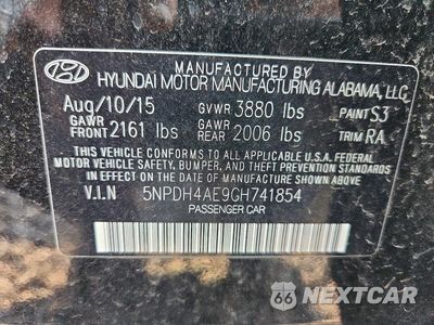Zdjęcie 12 z 12 samochodu: 2016 HYUNDAI ELANTRA SE VIN:5NPDH4AE9GH741854 - miniatura