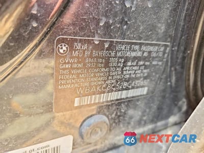 Zdjęcie 13 z 13 samochodu: 2011 BMW 750 LXI VIN:WBAKC8C52BC432657 - miniatura