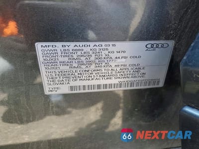 Zdjęcie 12 z 12 samochodu: 2015 AUDI Q7 PRESTIGE VIN:WA1DGAFE5FD019404 - miniatura