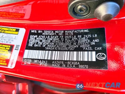 Zdjęcie 12 z 12 samochodu: 2025 LEXUS ES 300H BASE VIN:58ADA1C1XSU067567 - miniatura