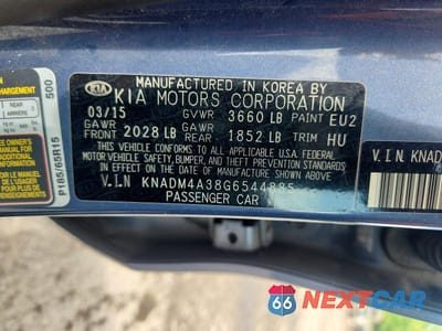 Zdjęcie 12 z 12 samochodu: 2016 KIA RIO LX VIN:KNADM4A38G6544885 - miniatura