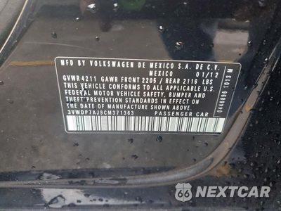 Zdjęcie 12 z 12 samochodu: 2012 VOLKSWAGEN JETTA SE VIN:3VWDP7AJ9CM371363 - miniatura