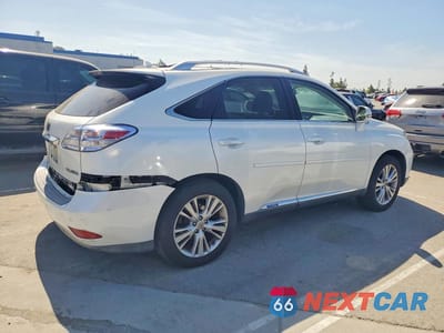Trzecie zdjęcie samochodu z tyłu: 2011 LEXUS RX 450H VIN:JTJBC1BA3B2040783 - miniatura