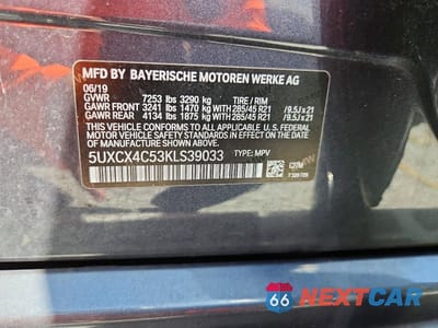 Zdjęcie 13 z 13 samochodu: 2019 BMW X7 XDRIVE50I VIN:5UXCX4C53KLS39033 - miniatura