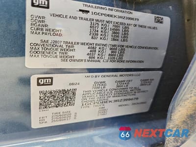 Zdjęcie 12 z 12 samochodu: 2024 CHEVROLET SILVERADO K1500 CUSTOM VIN:1GCPDBEK3RZ399679 - miniatura