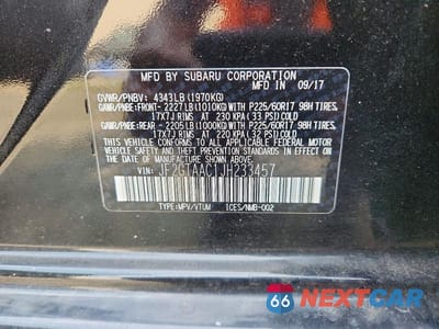 Zdjęcie 13 z 13 samochodu: 2018 SUBARU CROSSTREK VIN:JF2GTAAC1JH233457 - miniatura