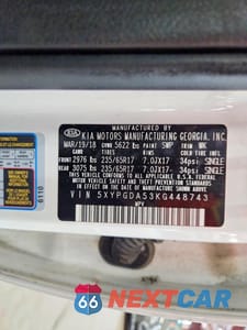 Zdjęcie 13 z 13 samochodu: 2019 KIA SORENTO LX V6 VIN:5XYPGDA53KG448743 - miniatura