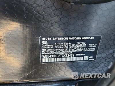 Zdjęcie 13 z 13 samochodu: 2026 BMW IX XDRIVE45 VIN:WB543CF02TCX33439 - miniatura