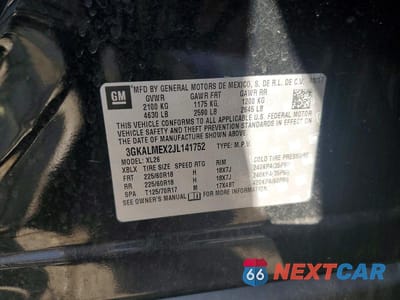 Zdjęcie 13 z 13 samochodu: 2018 GMC TERRAIN SLE VIN:3GKALMEX2JL141752 - miniatura