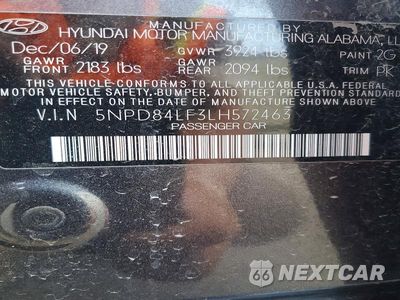 Zdjęcie 12 z 12 samochodu: 2020 HYUNDAI ELANTRA SEL VIN:5NPD84LF3LH572463 - miniatura