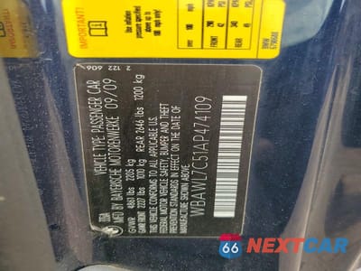 Zdjęcie 12 z 12 samochodu: 2010 BMW 335 I VIN:WBAWL7C51AP474109 - miniatura