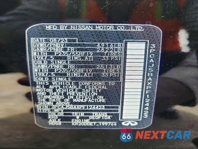 Zdjęcie 12 z 12 samochodu: 2023 INFINITI QX50 LUXE VIN:3PCAJ5BAXPF124423 - miniatura