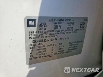 Zdjęcie 13 z 13 samochodu: 2017 GMC ACADIA SLT-1 VIN:1GKKNULS3HZ141445 - miniatura
