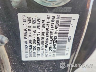 Zdjęcie 12 z 12 samochodu: 2013 HONDA CIVIC LX VIN:19XFB2F51DE264635 - miniatura