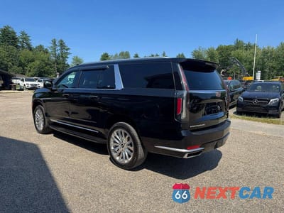 Trzecie zdjęcie samochodu z tyłu: 2022 CADILLAC ESCALADE ESV PREMIUM LUXURY VIN:1GYS4KKL5NR278597 - miniatura