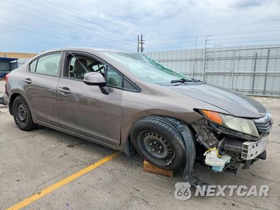 Czwarte zdjęcie samochodu z boku: 2012 HONDA CIVIC LX VIN:2HGFB2F51CH600451 - miniatura