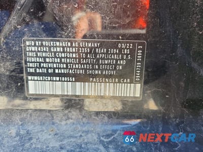 Zdjęcie 13 z 13 samochodu: 2022 VOLKSWAGEN GTI S VIN:WVWG87CD1NW180558 - miniatura