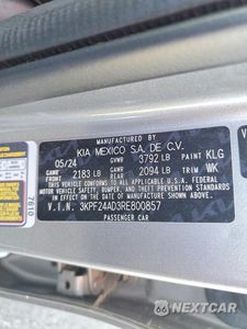 Zdjęcie 12 z 12 samochodu: 2024 KIA FORTE LXS VIN:3KPF24AD3RE800857 - miniatura