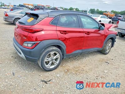Trzecie zdjęcie samochodu z tyłu: 2022 HYUNDAI KONA SEL VIN:KM8K6CAB2NU779311 - miniatura