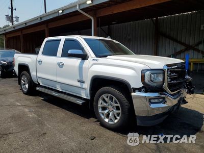Czwarte zdjęcie samochodu z boku: 2018 GMC SIERRA K1500 SLT VIN:3GTU2NEC9JG138838 - miniatura