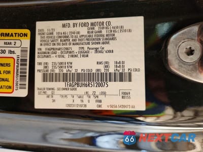 Zdjęcie 12 z 12 samochodu: 2024 FORD MUSTANG VIN:1FAGP8UH6R5120075 - miniatura