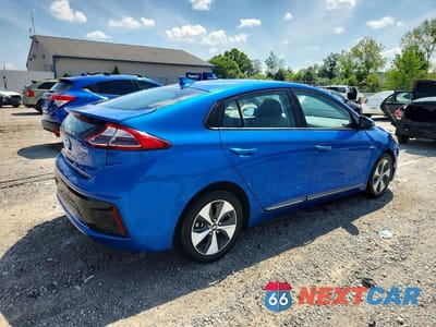 Trzecie zdjęcie samochodu z tyłu: 2018 HYUNDAI IONIQ ELECTRIC BASE VIN:KMHC75LH9JU027128 - miniatura