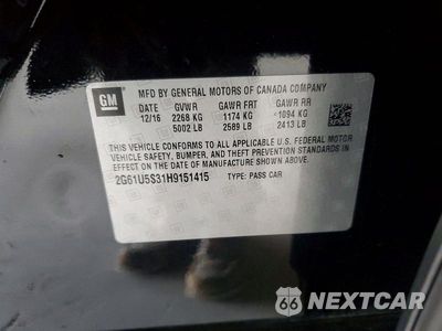 Zdjęcie 12 z 12 samochodu: 2017 CADILLAC XTS VIN:2G61U5S31H9151415 - miniatura