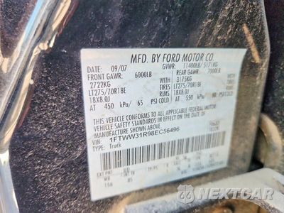 Zdjęcie 12 z 12 samochodu: 2008 FORD F350 SRW SUPER DUTY VIN:1FTWW31R98EC56496 - miniatura