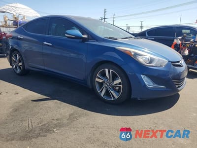 Czwarte zdjęcie samochodu z boku: 2015 HYUNDAI ELANTRA LIMITED VIN:KMHDH4AE3FU322172 - miniatura