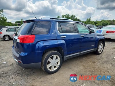Trzecie zdjęcie samochodu z tyłu: 2010 GMC TERRAIN SLT VIN:2CTFLJEW7A6347701 - miniatura