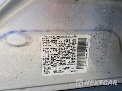 Zdjęcie 13 z 13 samochodu: 2019 NISSAN ROGUE SV VIN:JN8AT2MV9KW375208 - miniatura