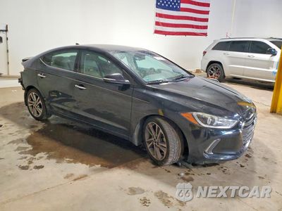 Czwarte zdjęcie samochodu z boku: 2017 HYUNDAI ELANTRA LIMITED VIN:5NPD84LF6HH081876 - miniatura