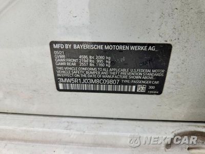 Zdjęcie 13 z 13 samochodu: 2021 BMW 330I VIN:3MW5R1J03M8C09807 - miniatura