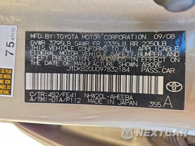Zdjęcie 12 z 12 samochodu: 2009 TOYOTA PRIUS BASE VIN:JTDKB20U097832184 - miniatura