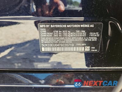 Zdjęcie 12 z 12 samochodu: 2026 BMW X5 M60I VIN:5UX33EU04T9220719 - miniatura