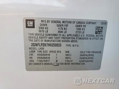 Zdjęcie 13 z 13 samochodu: 2017 CHEVROLET EQUINOX LT VIN:2GNFLFEK7H6258833 - miniatura