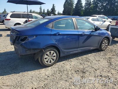 Trzecie zdjęcie samochodu z tyłu: 2017 HYUNDAI ACCENT SE VIN:KMHCT4AE0HU319114 - miniatura