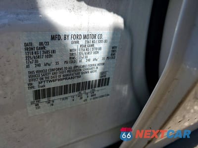 Zdjęcie 12 z 12 samochodu: 2023 FORD MAVERICK XL VIN:3FTTW8F99PRA80750 - miniatura