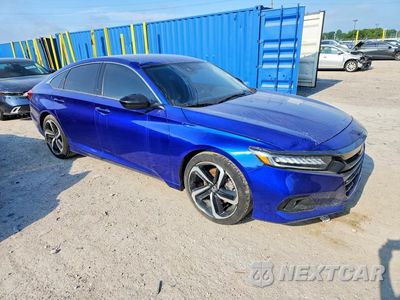 Czwarte zdjęcie samochodu z boku: 2021 HONDA ACCORD SPORT SE VIN:1HGCV1F4XMA001494 - miniatura