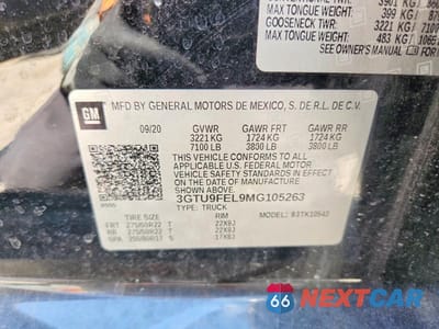 Zdjęcie 12 z 12 samochodu: 2021 GMC SIERRA K1500 DENALI VIN:3GTU9FEL9MG105263 - miniatura