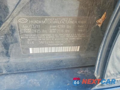 Zdjęcie 12 z 12 samochodu: 2011 HYUNDAI SONATA SE VIN:5NPEC4AC7BH282771 - miniatura