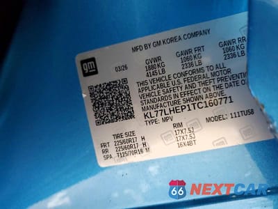 Zdjęcie 13 z 13 samochodu: 2026 CHEVROLET TRAX 1LT VIN:KL77LHEP1TC160771 - miniatura