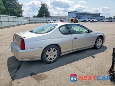 Trzecie zdjęcie samochodu z tyłu: 2006 CHEVROLET MONTE CARLO LTZ VIN:2G1WN151569337225 - miniatura