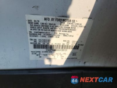 Zdjęcie 12 z 12 samochodu: 2018 FORD TAURUS POLICE INTERCEPTOR VIN:1FAHP2MK0JG128131 - miniatura