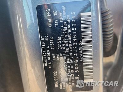 Zdjęcie 23 z 24 samochodu: 2022 KIA K5 LXS VIN:5XXG14J23NG150046 - miniatura