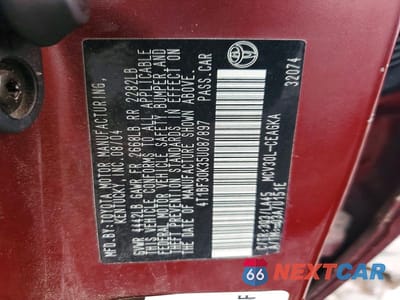 Zdjęcie 12 z 12 samochodu: 2005 TOYOTA CAMRY XLE V6 VIN:4T1BF30K35U087897 - miniatura