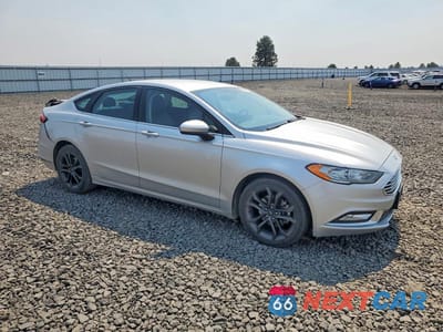 Czwarte zdjęcie samochodu z boku: 2018 FORD FUSION SE VIN:3FA6P0HD7JR214102 - miniatura